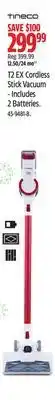 Canadian Tire Tineco t2 ex cordless stick vacuum - includes 2 batteries offer