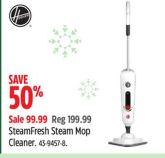 Canadian Tire Hoover steamfresh steam mop cleaner offer