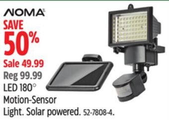 Canadian Tire Noma led 180° motion-sensor light offer
