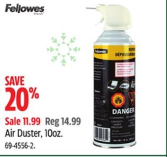 Canadian Tire Fellowes air duster, 10oz offer