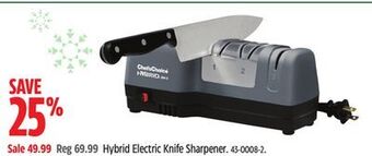 Canadian Tire Chefs choice hybrid electric knife sharpener offer
