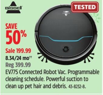 Canadian Tire Bissell ev775 connected robot vac offer