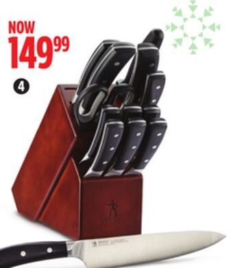 Canadian Tire Henckels 14-pc balanced forged knife block set offer