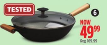 Canadian Tire Paderno 32cm cast iron wok offer