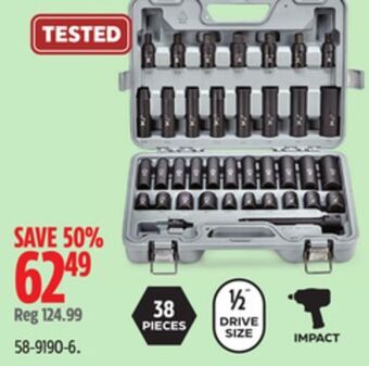 Canadian Tire Maximum impact socket set offer