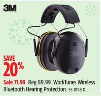 Canadian Tire 3m worktunes wireless bluetooth hearing protection offer