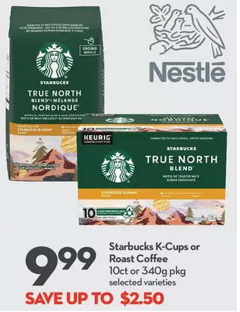 Longo's Starbucks k-cups or roast coffee offer