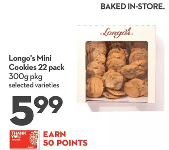 Longo's Longo's mini cookies offer