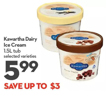 Longo's Kawartha dairy ice cream offer