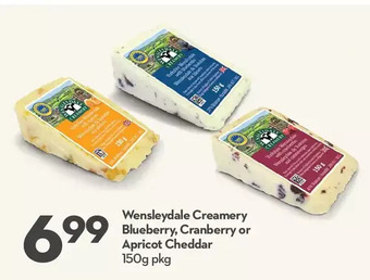Longo's Wensleydale creamery blueberry, cranberry or apricot cheddar offer