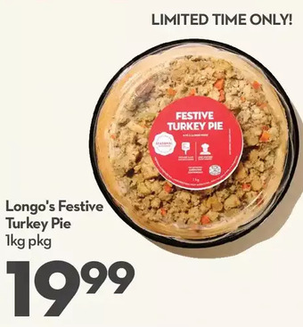 Longo's Longo's festive turkey pie offer