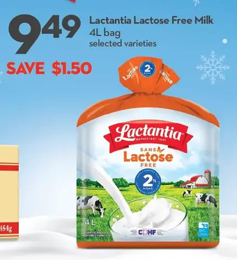 Longo's Lactantia lactose free milk offer