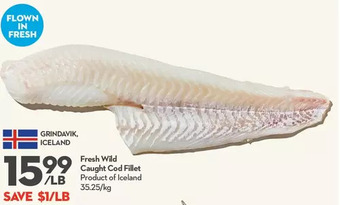 Longo's Fresh wild caught cod fillet offer