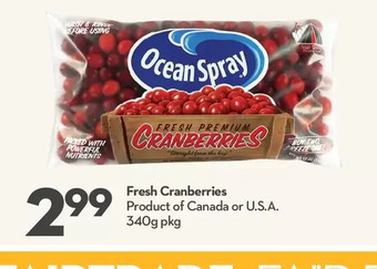 Longo's Fresh cranberries offer