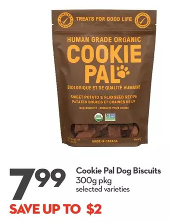 Longo's Cookie pal dog biscuits offer