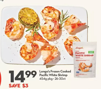 Longo's Longo's frozen cooked pacific white shrimp offer