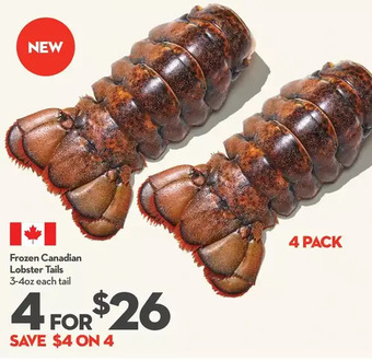 Longo's Frozen canadian lobster tails offer