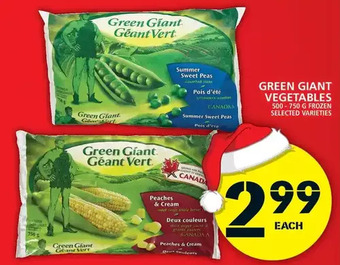 Food Basics Green giant vegetables offer