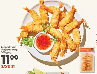 Longo's Longo's frozen tempura shrimp offer