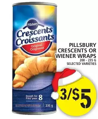 Food Basics Pillsbury crescents or wiener wraps offer