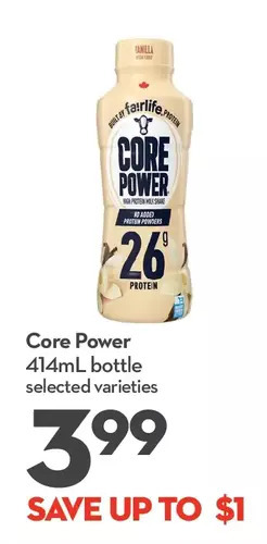 Longo's Core power offer