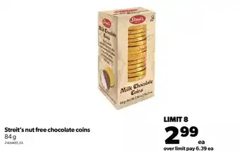Real Canadian Superstore Streit's nut free chocolate coins offer