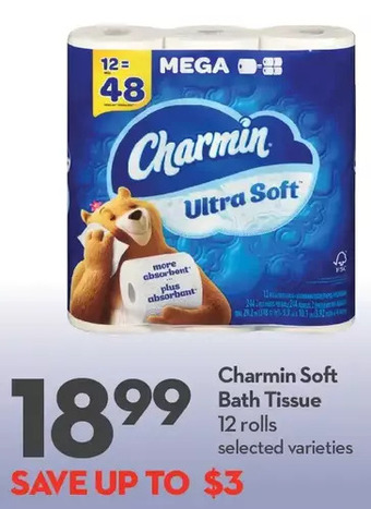 Longo's Charmin soft bath tissue offer