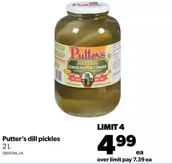 Real Canadian Superstore Putter's dill pickles offer