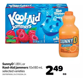 Real Canadian Superstore Sunnyd or kool-aid jammers offer