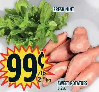 Marché Adonis Sweet potatoes offer