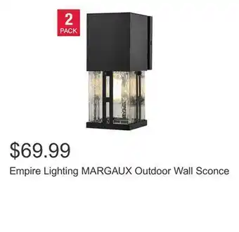 Costco Empire lighting margaux outdoor wall sconce offer