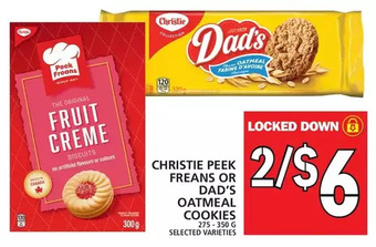Food Basics Christie peek freans or dad's oatmeal cookies offer
