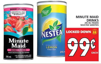 Food Basics Minute maid drinks offer