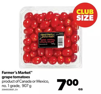 Real Canadian Superstore Farmer's market grape tomatoes offer