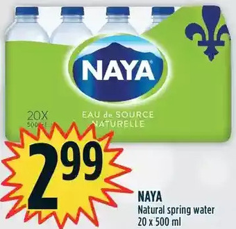Marché Adonis Naya natural spring water offer