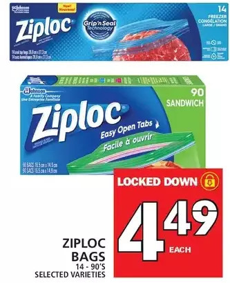 Food Basics Ziploc bags offer