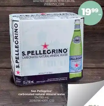 Real Canadian Superstore San pellegrino carbonated natural mineral water offer