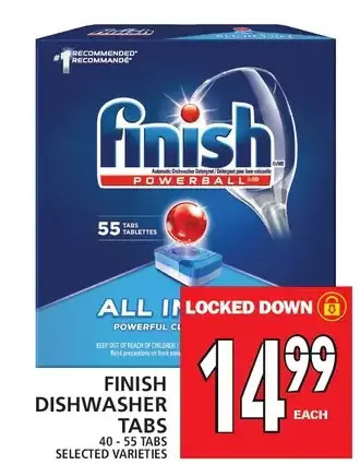 Food Basics Finish dishwasher tabs offer