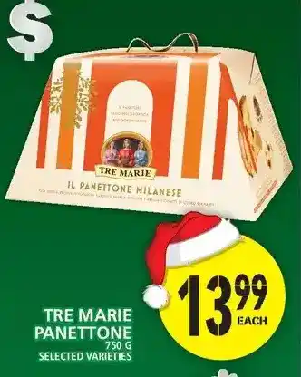 Food Basics Tre marie panettone offer