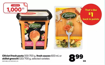 Real Canadian Superstore Olivieri fresh pasta, fresh sauces or skillet gnocchi offer