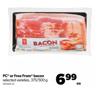 Real Canadian Superstore Pc or free from bacon offer