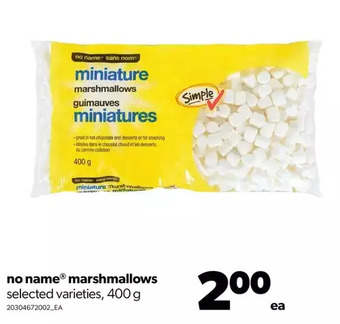 Real Canadian Superstore No name marshmallows offer