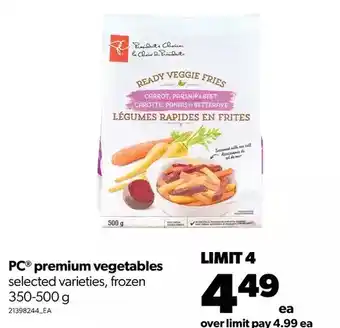 Real Canadian Superstore Pc premium vegetables offer