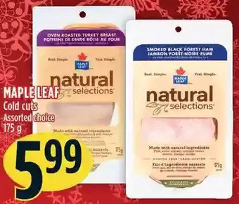 Marché Adonis Maple leaf cold cuts offer