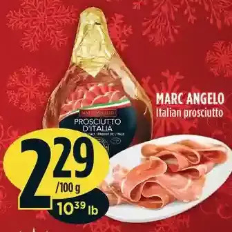 Marché Adonis Marc angelo italian prosciutto offer