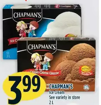 Marché Adonis Chapman's ice cream offer