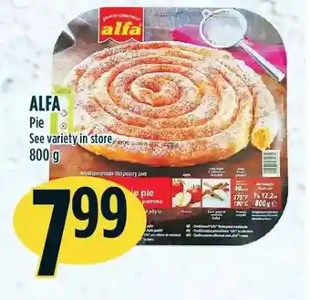 Marché Adonis Alfa pie offer