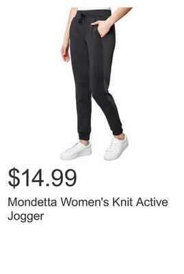 Costco Mondetta women's knit active jogger offer