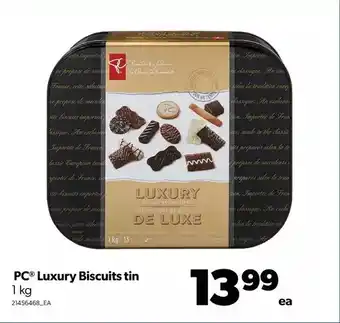 Real Canadian Superstore Pc luxury biscuits tin offer