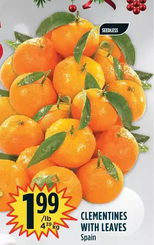 Marché Adonis Clementines with leaves offer
